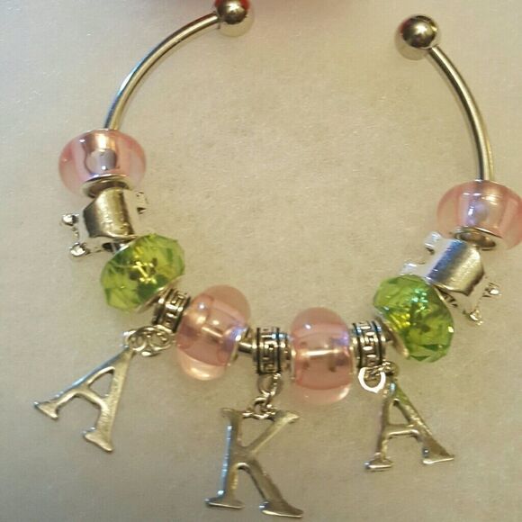 AKA Sorority Bangle Bracelet - Picture 1 of 1